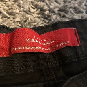 Zara basic black chinos